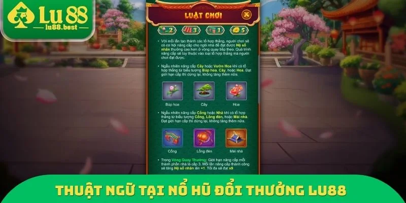 Thuật ngữ tại nổ hũ đổi thưởng LU88
