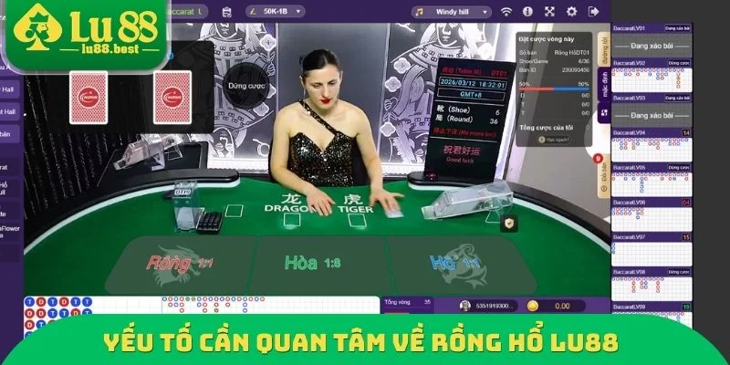 Yếu tố cần quan tâm về rồng hổ LU88